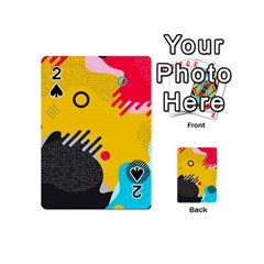 Abstract Colorful Pattern Shape Design Background Playing Cards 54 Designs (Mini)