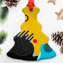 Abstract Colorful Pattern Shape Design Background Ornament (Christmas Tree) 