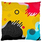 Abstract Colorful Pattern Shape Design Background Large Cushion Case (One Side) Front