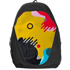 Abstract Colorful Pattern Shape Design Background Backpack Bag