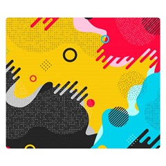 Abstract Colorful Pattern Shape Design Background Double Sided Flano Blanket (Small) 