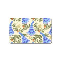 Peacock Vector Design Seamless Pattern Fabri Textile Magnet (name Card) by Vaneshart