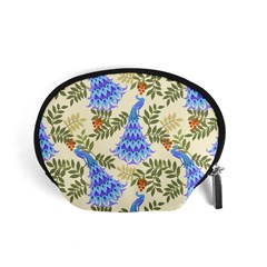 Peacock Vector Design Seamless Pattern Fabri Textile Accessory Pouch (small) by Vaneshart