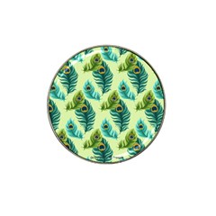 Peacock Feather Pattern Hat Clip Ball Marker (4 Pack) by Vaneshart