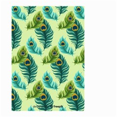 Peacock Feather Pattern Small Garden Flag (two Sides) by Vaneshart