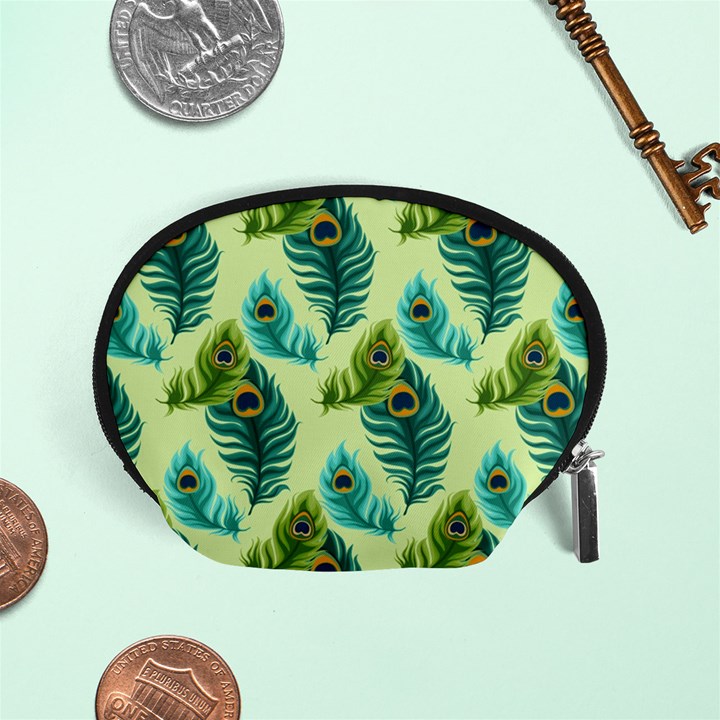 Peacock Feather Pattern Accessory Pouch (Small)