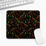 Seamless Pattern Kwanzaa With Traditional Colored Candles Large Mousepads Front