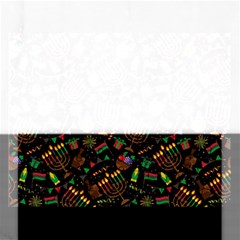 Seamless Pattern Kwanzaa With Traditional Colored Candles Rectangular Jigsaw Puzzl by Vaneshart