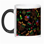 Seamless Pattern Kwanzaa With Traditional Colored Candles Morph Mugs Left