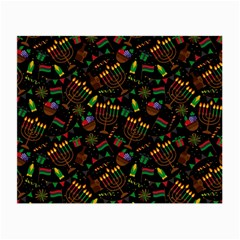 Seamless Pattern Kwanzaa With Traditional Colored Candles Small Glasses Cloth (2 Sides) by Vaneshart