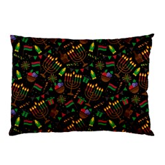 Seamless Pattern Kwanzaa With Traditional Colored Candles Pillow Case by Vaneshart