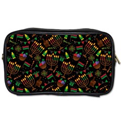 Seamless Pattern Kwanzaa With Traditional Colored Candles Toiletries Bag (one Side) by Vaneshart