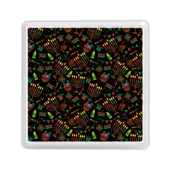 Seamless Pattern Kwanzaa With Traditional Colored Candles Memory Card Reader (square) by Vaneshart