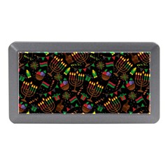 Seamless Pattern Kwanzaa With Traditional Colored Candles Memory Card Reader (mini) by Vaneshart