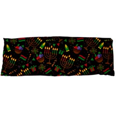 Seamless Pattern Kwanzaa With Traditional Colored Candles Body Pillow Case Dakimakura (two Sides) by Vaneshart