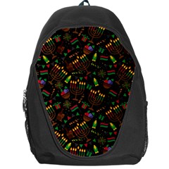 Seamless Pattern Kwanzaa With Traditional Colored Candles Backpack Bag