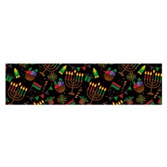 Seamless Pattern Kwanzaa With Traditional Colored Candles Satin Scarf (oblong) by Vaneshart