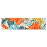 Vintage Floral Vector Seamless Pattern With Roses Satin Scarf (Oblong) Front