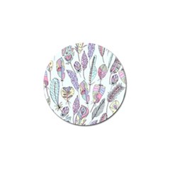 Vector Illustration Seamless Multicolored Pattern Feathers Birds Golf Ball Marker by Vaneshart