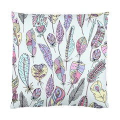 Vector Illustration Seamless Multicolored Pattern Feathers Birds Standard Cushion Case (one Side) by Vaneshart