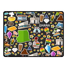 Vector Flat Seamless Texture Pattern Ghana Fleece Blanket (small) by Vaneshart