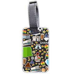 Vector Flat Seamless Texture Pattern Ghana Luggage Tag (two Sides) by Vaneshart