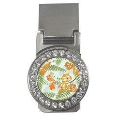 Peacock Flower Seamless Pattern Money Clips (cz)  by Vaneshart