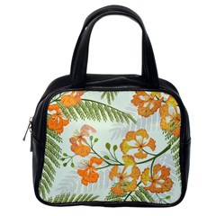 Peacock Flower Seamless Pattern Classic Handbag (one Side) by Vaneshart