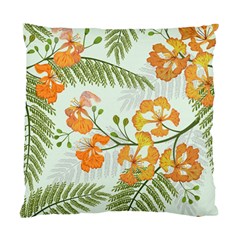 Peacock Flower Seamless Pattern Standard Cushion Case (one Side) by Vaneshart