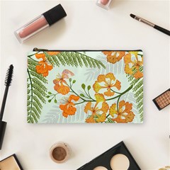 Peacock Flower Seamless Pattern Cosmetic Bag (medium) by Vaneshart