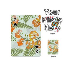 Peacock Flower Seamless Pattern Playing Cards 54 Designs (mini) by Vaneshart