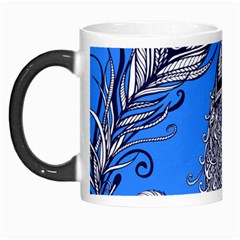 Peacock Bird Feathers Seamless Background Pattern Morph Mugs by Vaneshart