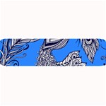 Peacock Bird Feathers Seamless Background Pattern Large Bar Mats 32 x8.5  Bar Mat