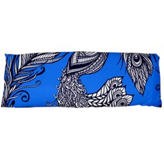 Peacock Bird Feathers Seamless Background Pattern Body Pillow Case (dakimakura) by Vaneshart