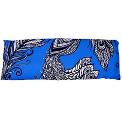 Peacock Bird Feathers Seamless Background Pattern Body Pillow Case Dakimakura (two Sides) by Vaneshart