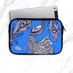 Peacock Bird Feathers Seamless Background Pattern Apple Ipad Mini Zipper Cases by Vaneshart