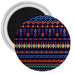 Decorative Pattern Ethnic Style 3  Magnets by Vaneshart