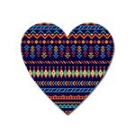 Decorative Pattern Ethnic Style Heart Magnet Front