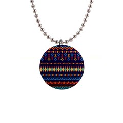 Decorative Pattern Ethnic Style 1  Button Necklace by Vaneshart