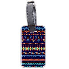 Decorative Pattern Ethnic Style Luggage Tag (two Sides) by Vaneshart