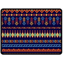 Decorative Pattern Ethnic Style Double Sided Fleece Blanket (large)  by Vaneshart