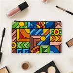 Colorful Geometric Mosaic Background Cosmetic Bag (Medium) Front