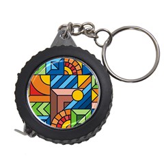 Colorful Geometric Mosaic Background Measuring Tape