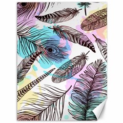 Hand Drawn Feathers Seamless Pattern Canvas 36  X 48  by Vaneshart