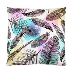 Hand Drawn Feathers Seamless Pattern Standard Cushion Case (one Side) by Vaneshart