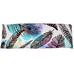 Hand Drawn Feathers Seamless Pattern Body Pillow Case (dakimakura) by Vaneshart