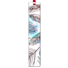 Hand Drawn Feathers Seamless Pattern Large Book Marks by Vaneshart