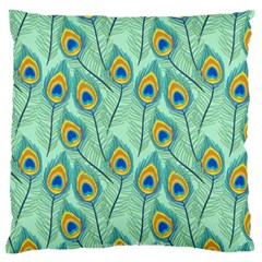 Lovely Peacock Feather Pattern With Flat Design Standard Flano Cushion Case (two Sides) by Vaneshart