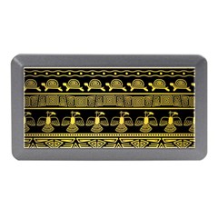 Tribal Gold Seamless Pattern With Mexican Texture Memory Card Reader (mini) by Vaneshart