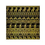 Tribal Gold Seamless Pattern With Mexican Texture Small Satin Scarf (Square) Front